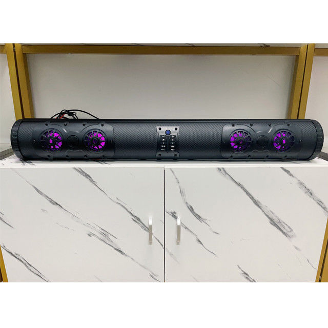 Amplified ATV UTV Golf Cart BT Connector 8 Golf Cart Speaker Soundbar Waterproof Dengan Pencahayaan LED