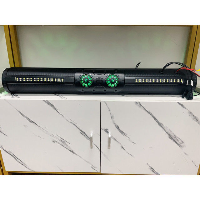 Amplified ATV UTV Golf Cart BT Connector 8 Golf Cart Speaker Soundbar Waterproof Dengan Pencahayaan LED