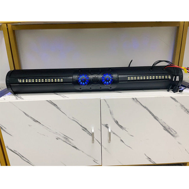 Outdoor Amplified ATV UTV Golf Cart BT Connector 8 Speaker Soundbar Waterproof Dengan Pencahayaan LED 500 watt