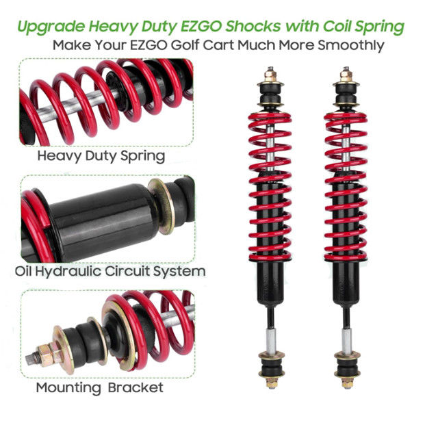 Golf Cart Heavy Duty Coil Front / Rear Shock Absorber untuk EZGO TXT 94-up 70928G01