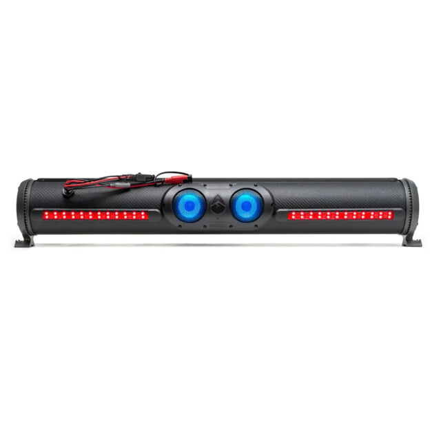 Soundbar Speaker Golf Cart Amplified ATV UTV Bt Connector 8 Speaker Tahan Air dengan Pencahayaan LED