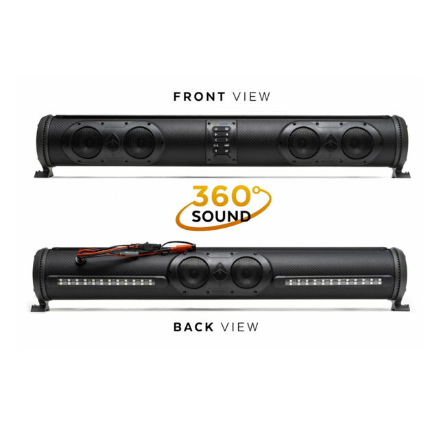 Sound Bar Bluetooth Subwoofer Squawker Tweeter Speaker Kualitas Tinggi Marine Grade IP66 untuk Mobil Golf Elektrik