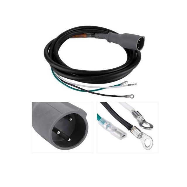 48V Charger Plug for Club Car DS & Precedent 1, 3-Pin Male Plug With DC Cordset, Mengganti OEM# 101828901 103429001 101128901