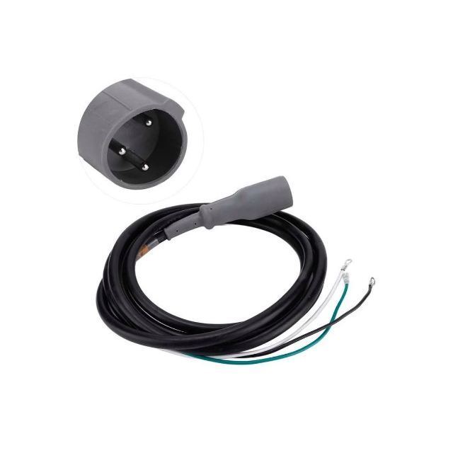 48V Charger Plug for Club Car DS & Precedent 1, 3-Pin Male Plug With DC Cordset, Mengganti OEM# 101828901 103429001 101128901