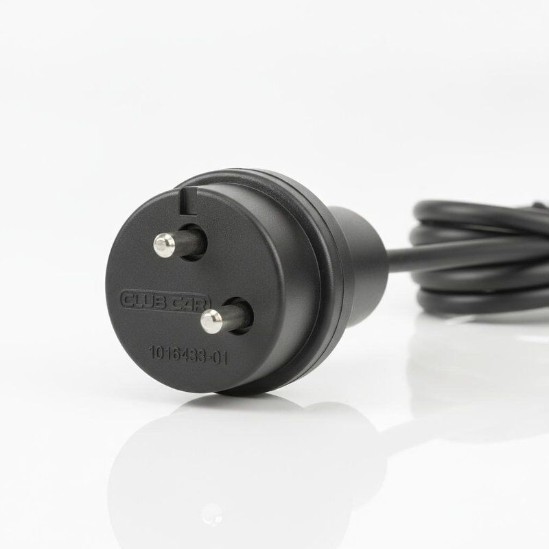 Steker Kabel Pengisi Daya 36V Mobil Klub 1016433-01 Pengganti OEM Desain Tiga Pin Bulat Dibentuk Bodi Tahan Cuaca