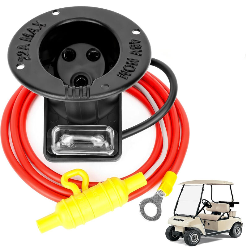 Rakitan Sekering Wadah Pengisi Daya DS Mobil Klub 101802101 Peningkatan Premium Terintegrasi 48V Sekring Harnes Kabel Lengkap