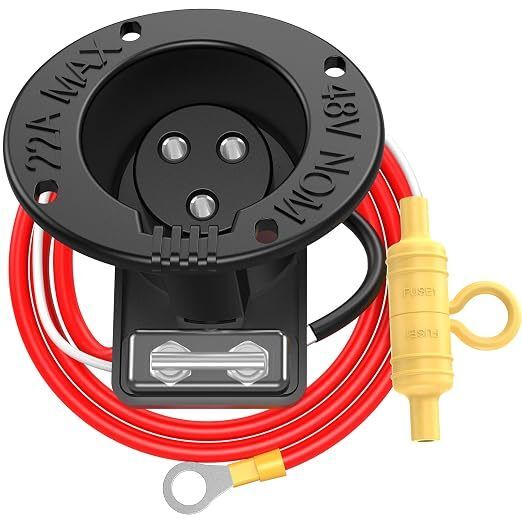 Rakitan Sekering Wadah Pengisi Daya DS Mobil Klub 101802101 Penggantian OEM Terintegrasi 48V Sekering Rangkaian Kabel Lengkap