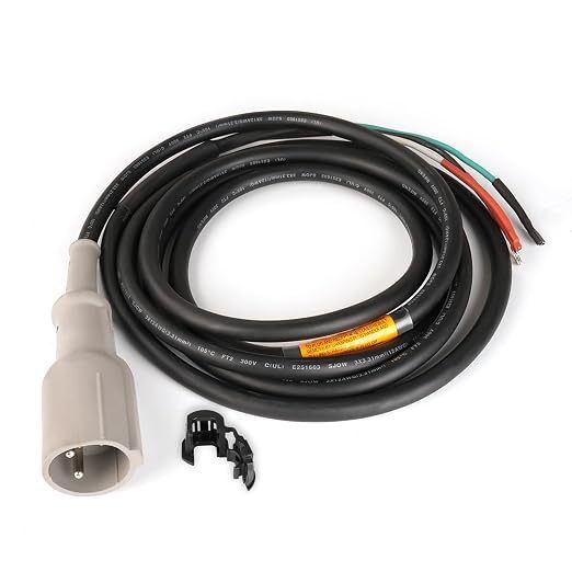 Club Car 48V Kabel Pengisi Daya Kawat Steker 101828901 Pengganti OEM Kabel Berat Tiga Meter Dibentuk Steker Tahan Air