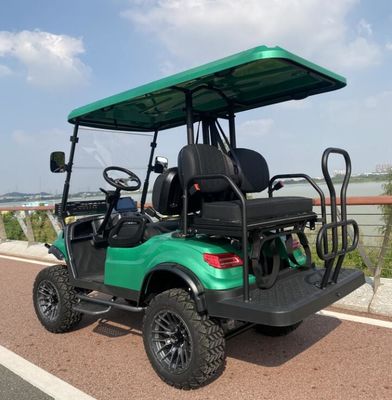 4 roda disc rem 10 Inch TFT IP66 Carplay Display Golf Cart Harga off Road Roda diangkat Electric Cart 4 Seater Golf Ca
